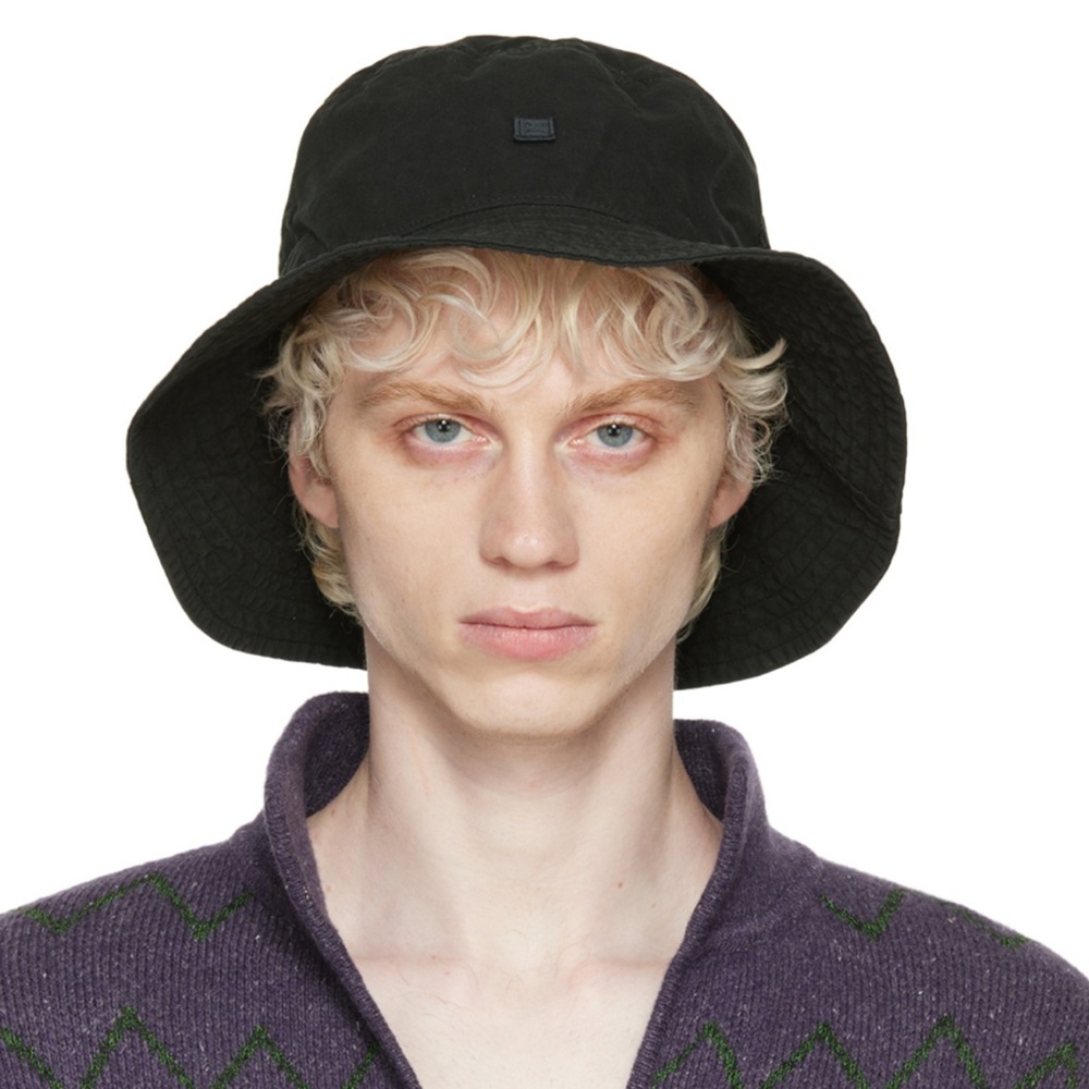 Acne Studios Black Bucket Hat